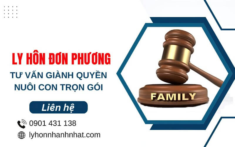 ly hôn đơn phương tư vấn giành quyền nuôi con trọn gói