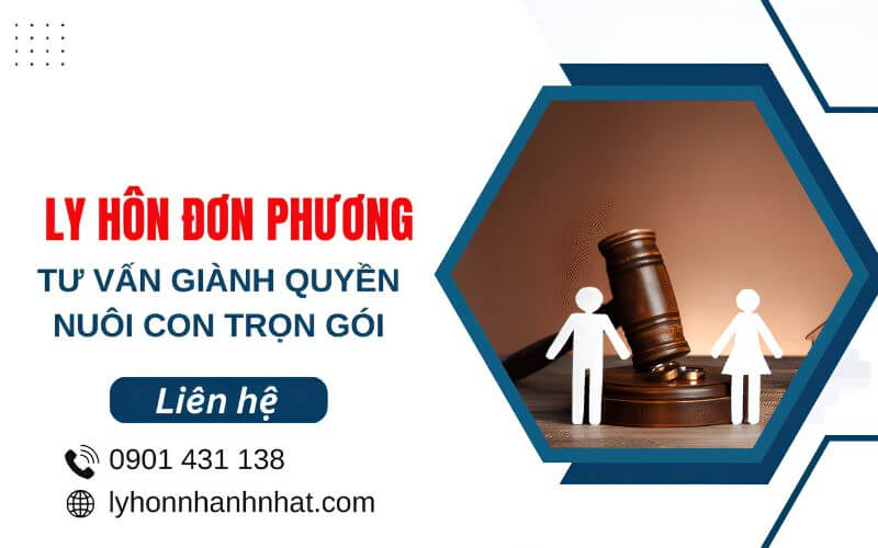 ly hôn đơn phương tư vấn giành quyền nuôi con trọn gói