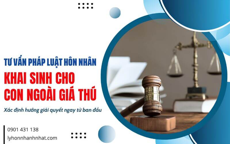 tư vấn pháp luật hôn nhân khai sinh cho con ngoài giá thú